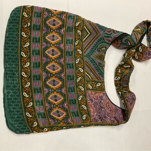 Bohemian Green Patterned Shoulder Bag